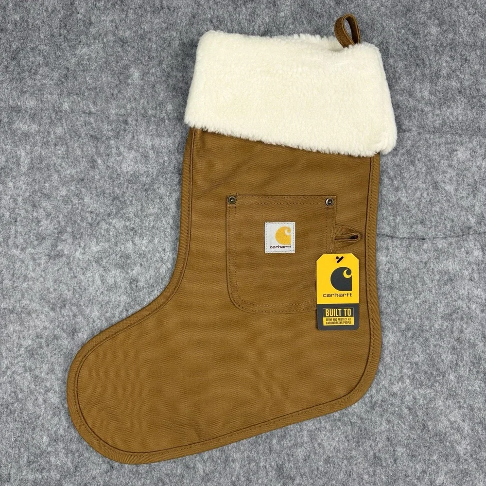 Carhartt Duck Canvas Khaki Brown Christmas Pocket Stocking Carhartt BRAND NEW